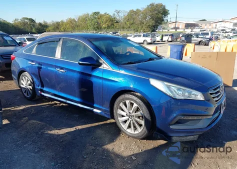 2016 Hyundai Sonata Sport z USA, uszkodzony, nr VIN 5NPE34AF7GH265437